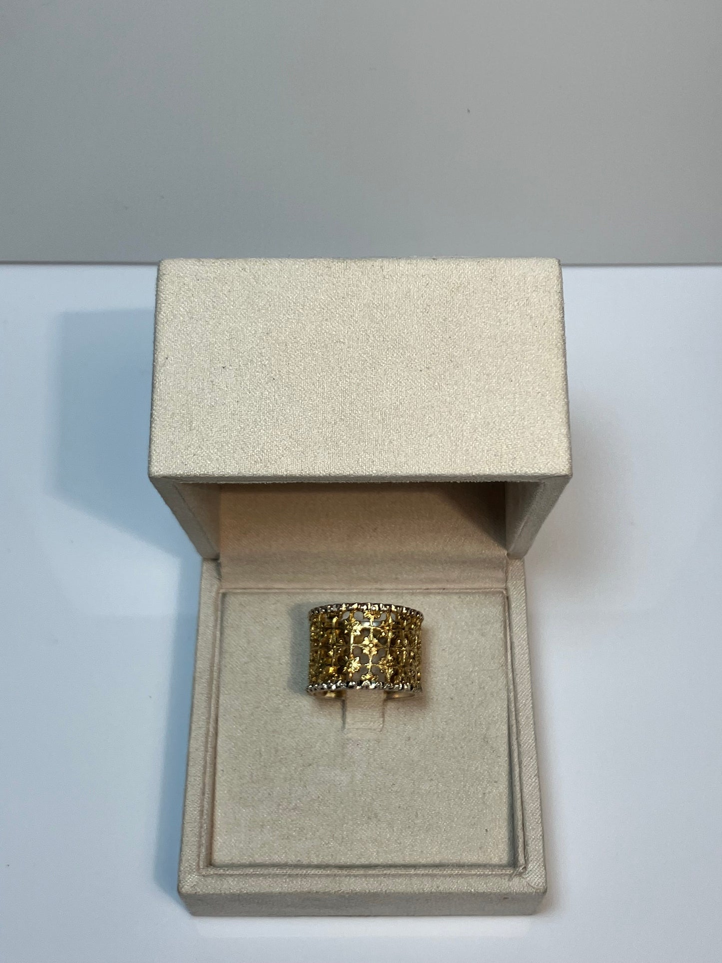 Robin silver gold plated ring