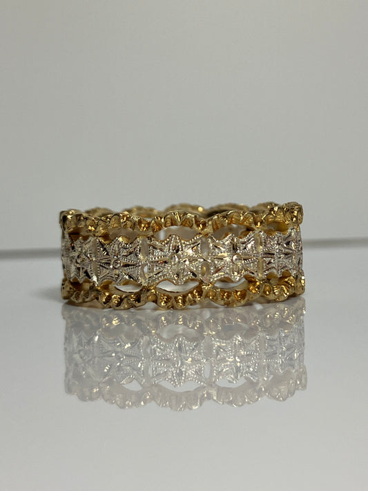 Betty  silver   gold plated ring