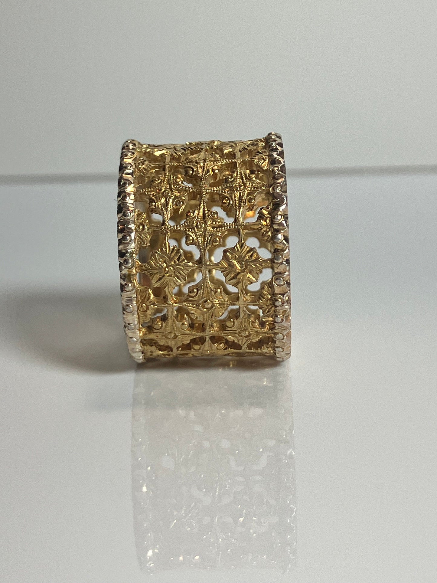 Robin  silver  gold  plated ring