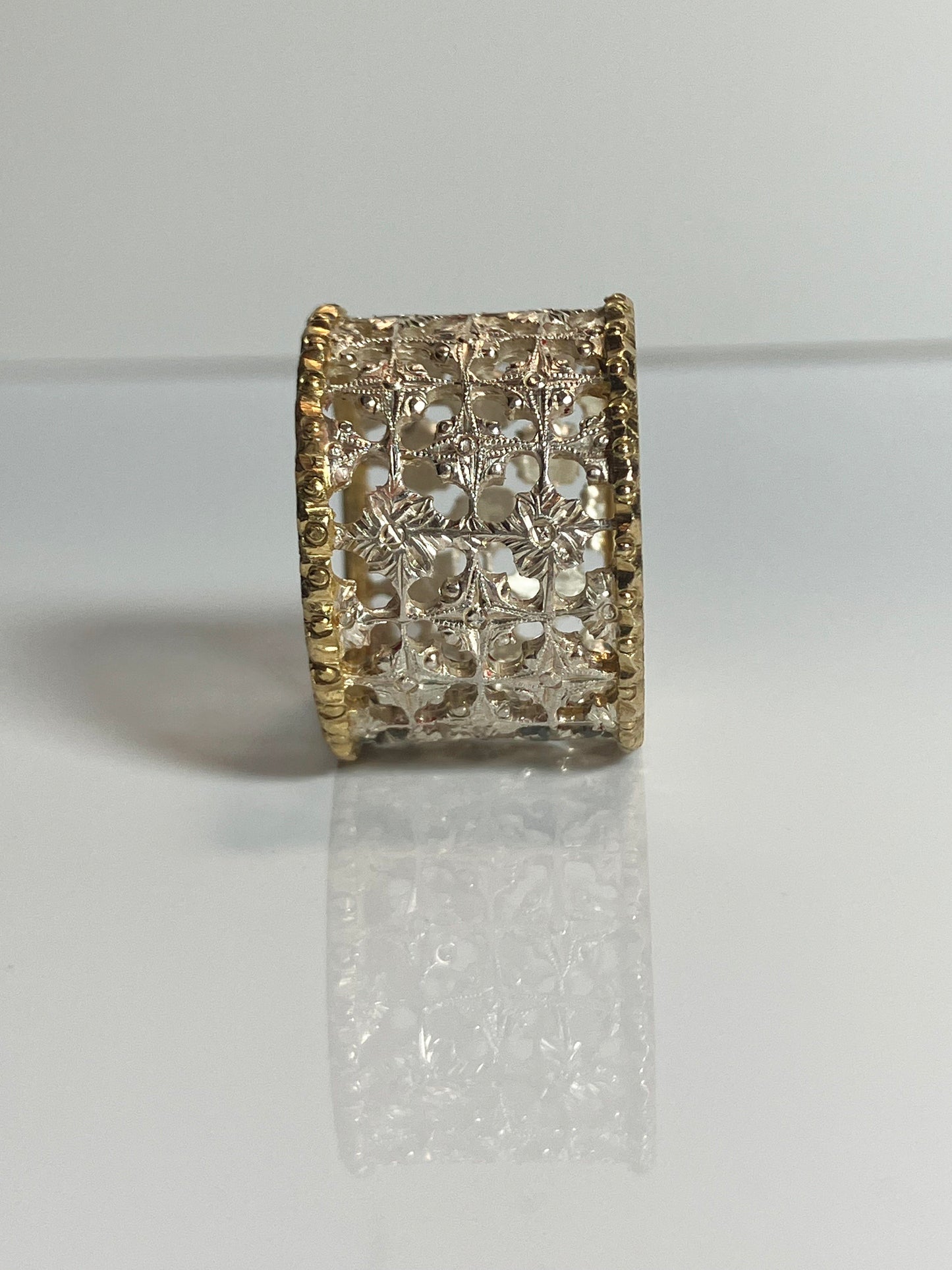 Robin silver gold plated  ring