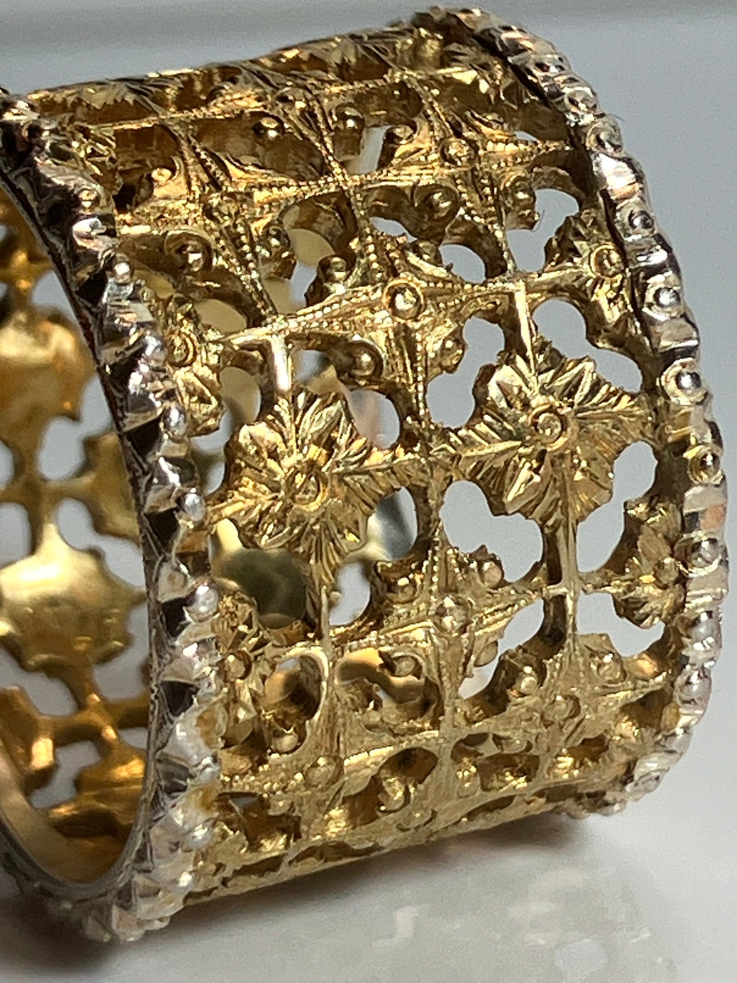 Robin  silver  gold  plated ring