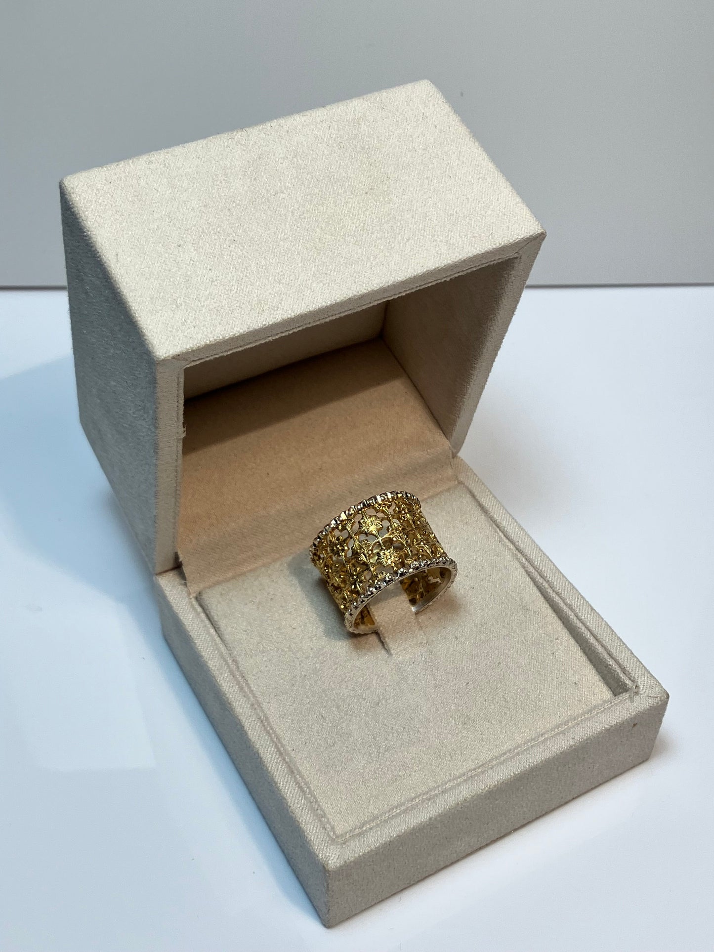 Robin  silver  gold  plated ring