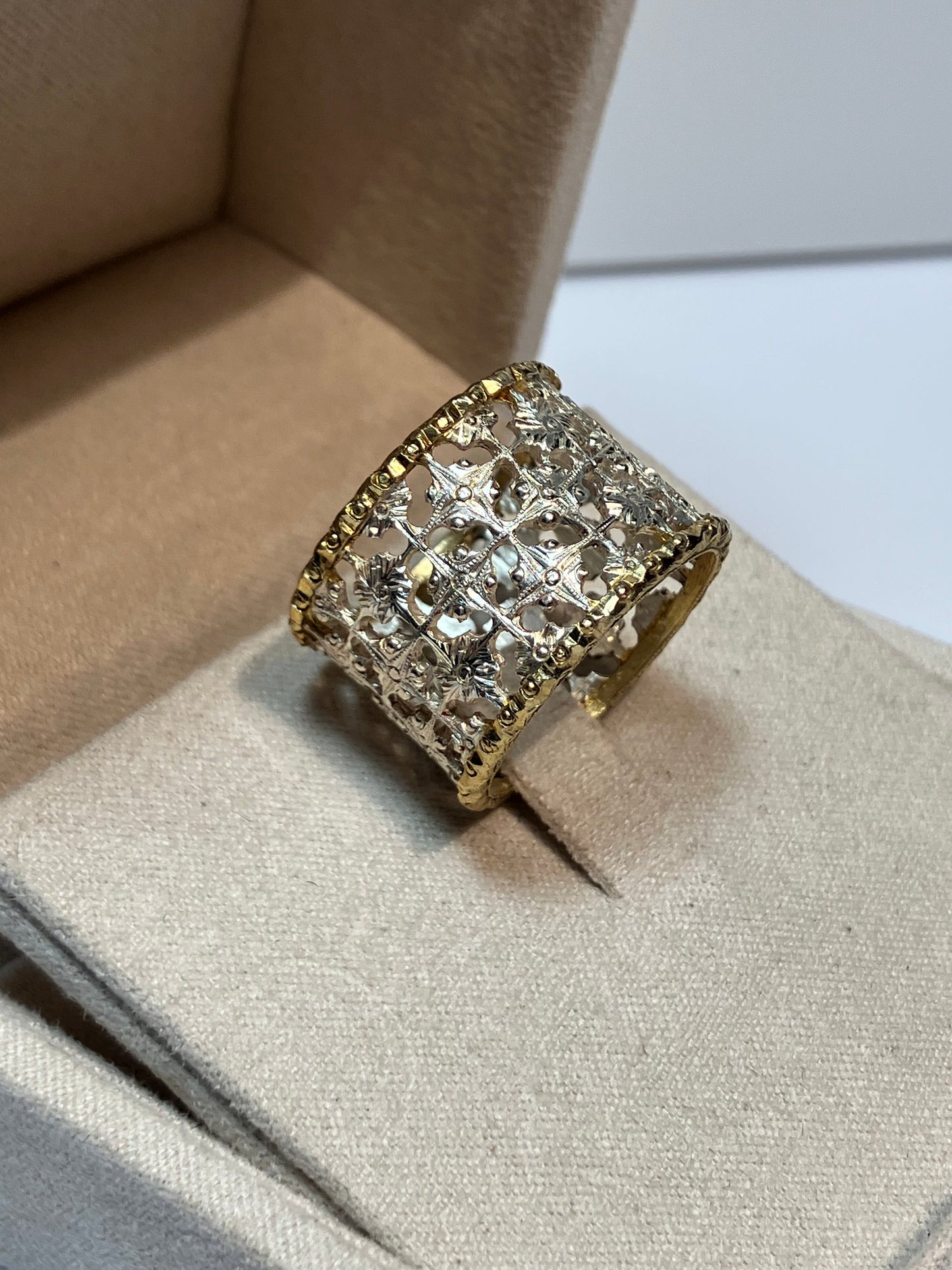 Robin silver gold plated  ring