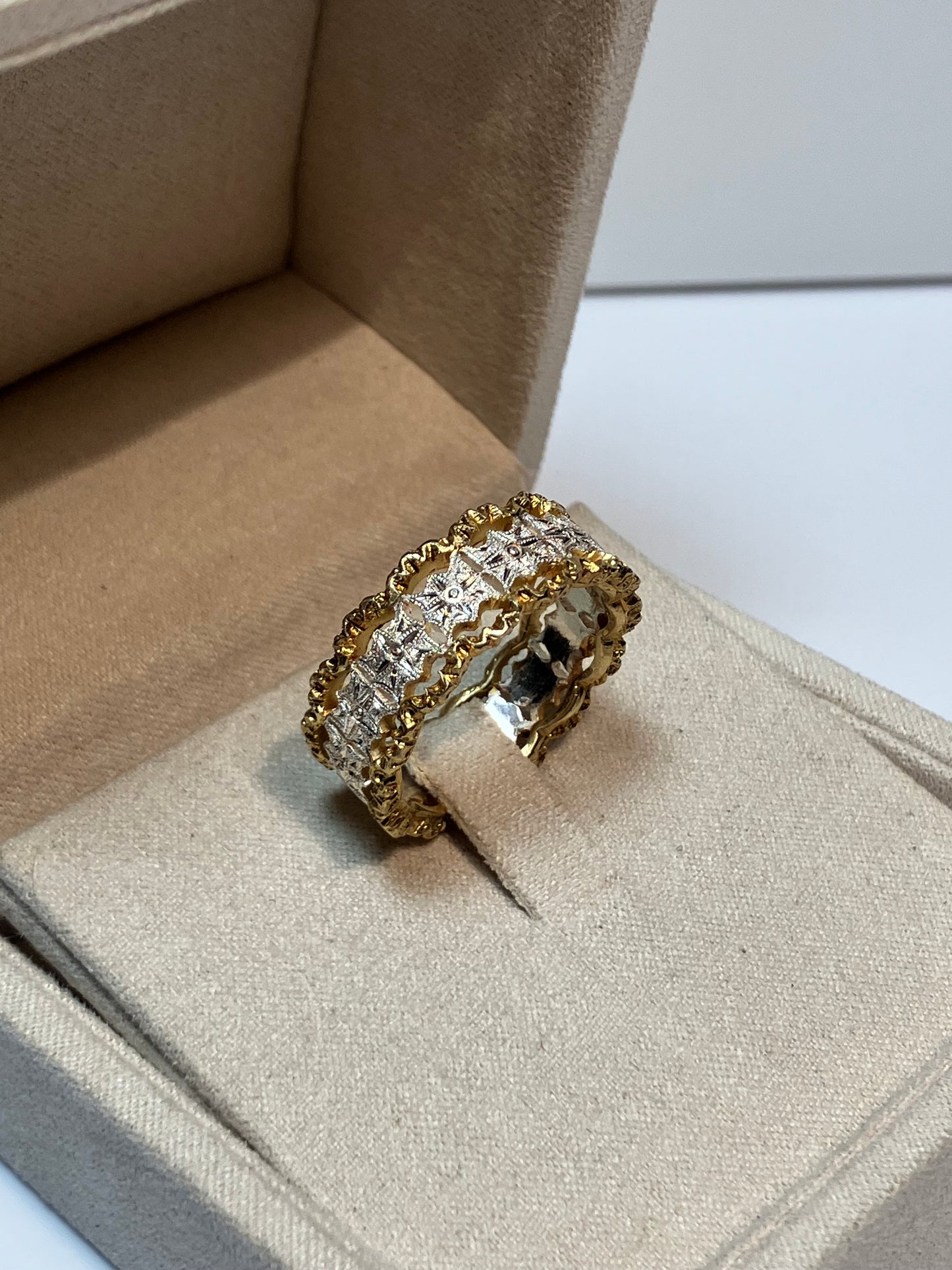 Betty  silver   gold plated ring