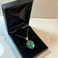 Cabachon colection  turquise    silver pedant