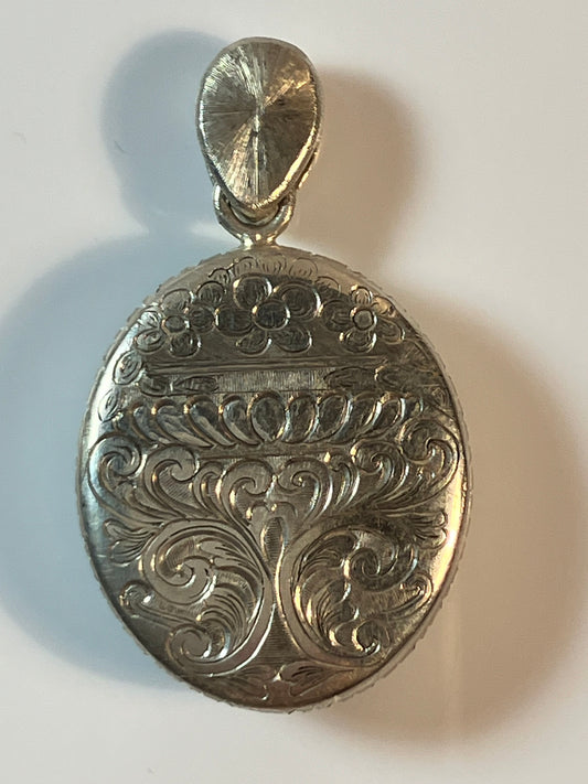Cabachon colection  turquise    silver pedant